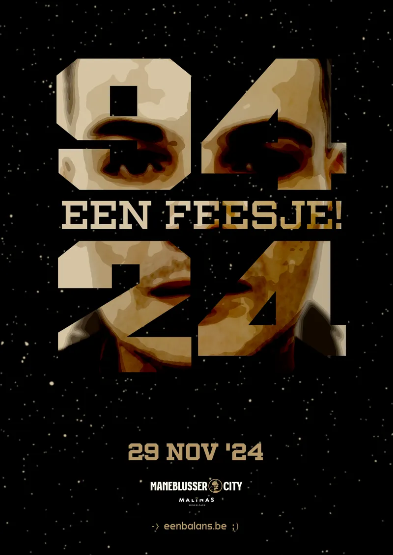 Affiche 94/24 Een feesje!, 29 november 2024, eenbalans.be